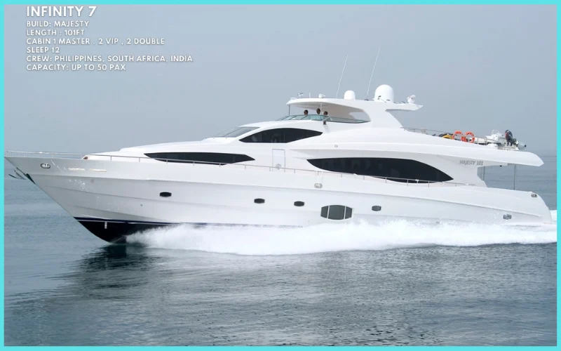 Reference listing photograph: 101ft Majesty Yacht